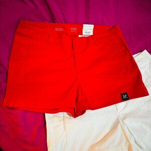 New with Tags- a.n.a. Twill Shorts size 12 Red White